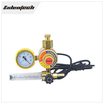 Suku Cadang Mesin Las Bonnet Berlapis Chrome Regulator CO2 Dengan Pemanas 36v