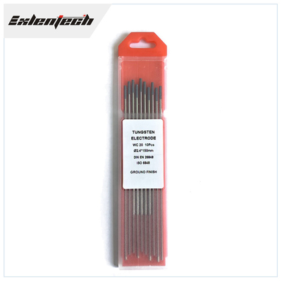 Gray WC20 TIG Welding Tungsten Electrodes 2% Ce 3/32&quot;X 7&quot; 10Pcs