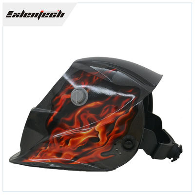 Helm Pengelasan Penggelapan Otomatis Bertenaga Surya Berwarna-warni DIN4 Light State Shade