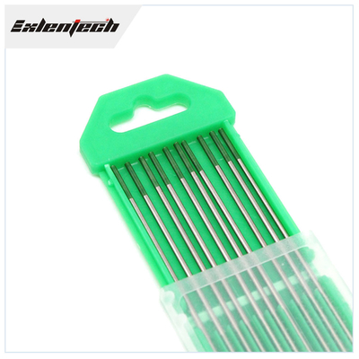 Green Head TIG Welding Tungsten Electrodes Umur Panjang OEM
